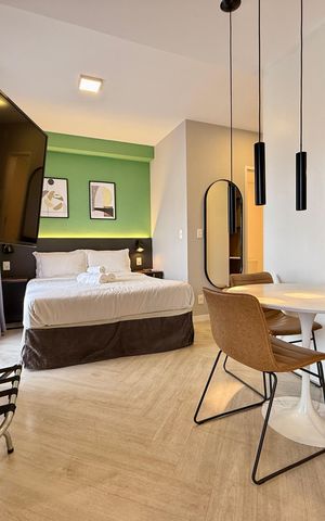 Studio à venda com 44m², 1 quarto e sem vaga Studio à venda com 44m², 1 quarto e sem vagaSala