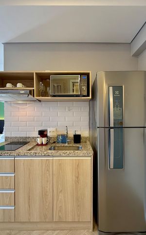 Studio à venda com 44m², 1 quarto e sem vaga Studio à venda com 44m², 1 quarto e sem vagaCozinha