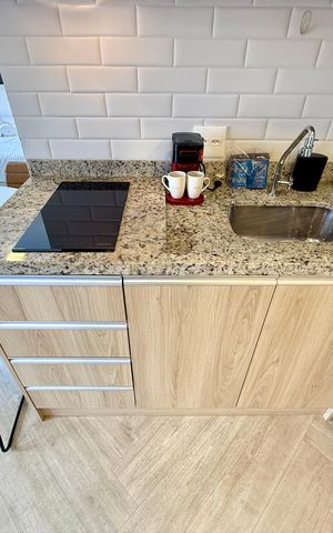 Studio à venda com 44m², 1 quarto e sem vaga Studio à venda com 44m², 1 quarto e sem vagaCozinha