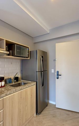 Studio à venda com 44m², 1 quarto e sem vaga Studio à venda com 44m², 1 quarto e sem vagaCozinha