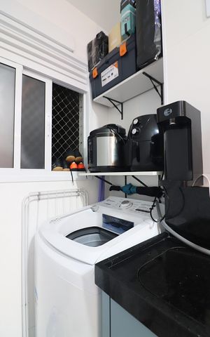 Apartamento à venda com 55m², 2 quartos e 1 vagaCozinha e Área de Serviço