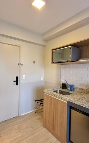 Studio à venda com 22m², 0 quarto e sem vagaCozinha 
