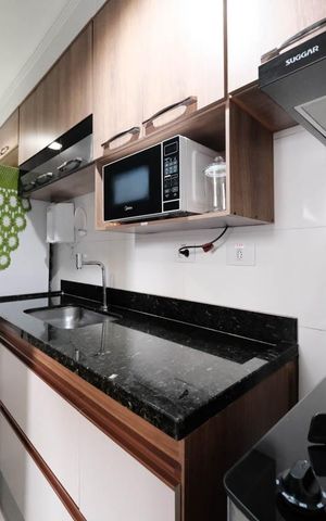 Apartamento à venda com 44m², 2 quartos e sem vagaCozinha e Área de Serviço
