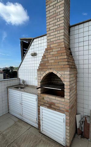 Apartamento à venda com 160m², 4 quartos e 2 vagasChurrasqueira da cobertura