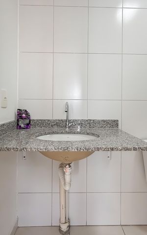 Apartamento à venda com 38m², 1 quarto e 1 vaga Apartamento à venda com 38m², 1 quarto e 1 vagaBanheiro da Suíte