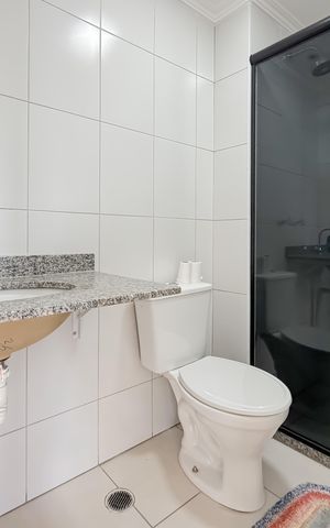 Apartamento à venda com 38m², 1 quarto e 1 vaga Apartamento à venda com 38m², 1 quarto e 1 vagaBanheiro da Suíte