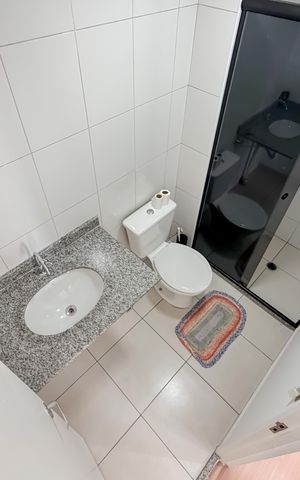 Apartamento à venda com 38m², 1 quarto e 1 vaga Apartamento à venda com 38m², 1 quarto e 1 vagaBanheiro da Suíte