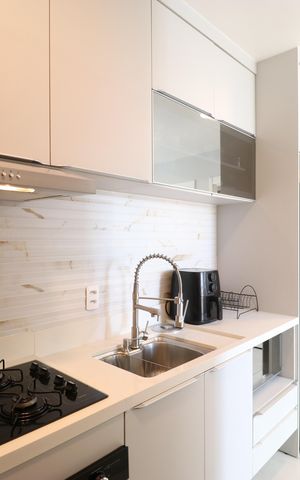 Apartamento à venda com 38m², 1 quarto e sem vagaCozinha e Área de Serviço