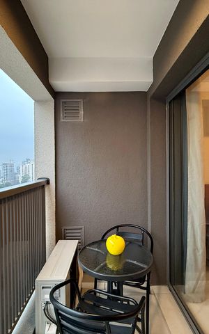 Studio para alugar com 24m², 1 quarto e sem vaga Studio para alugar com 24m², 1 quarto e sem vagaSacada
