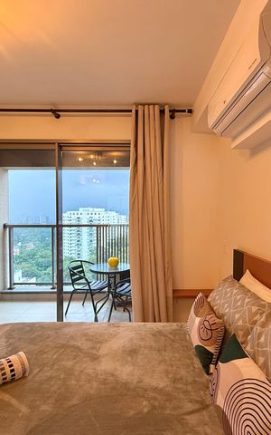 Studio para alugar com 24m², 1 quarto e sem vaga Studio para alugar com 24m², 1 quarto e sem vagaQuarto