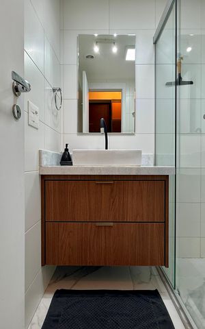 Studio para alugar com 24m², 1 quarto e sem vaga Studio para alugar com 24m², 1 quarto e sem vagaBanheiro