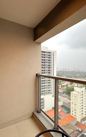 Studio para alugar com 24m², 1 quarto e sem vaga Studio para alugar com 24m², 1 quarto e sem vagaSacada