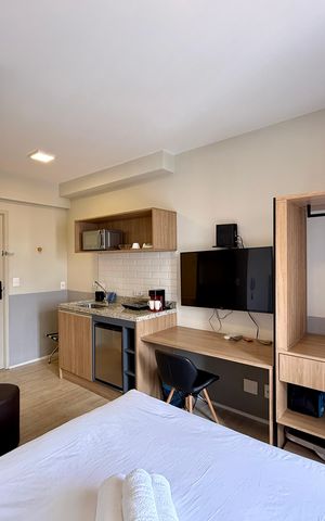 Studio à venda com 22m², 1 quarto e sem vaga Studio à venda com 22m², 1 quarto e sem vagaQuarto