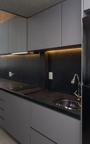 Apartamento à venda com 42m², 1 quarto e sem vaga Apartamento à venda com 42m², 1 quarto e sem vagaCozinha Americana