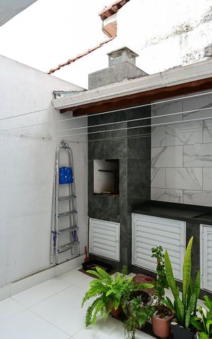 Casa à venda com 125m², 3 quartos e 2 vagasChurrasqueira