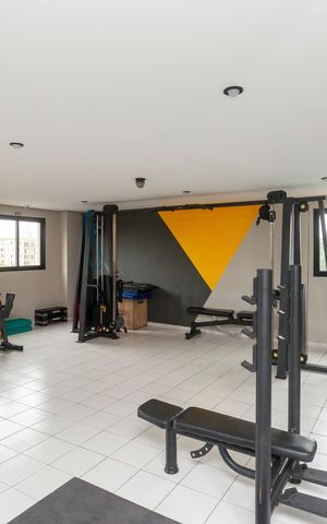 Apartamento à venda com 69m², 2 quartos e 3 vagasÁrea comum - Academia