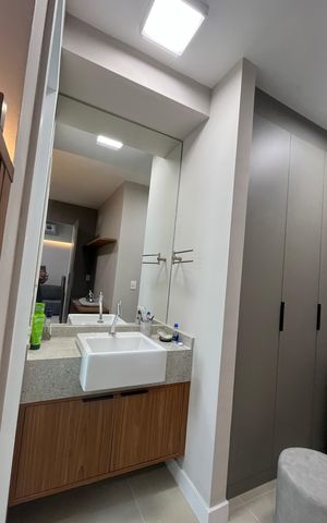 Apartamento para alugar com 43m², 1 quarto e 1 vaga