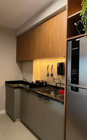 Apartamento para alugar com 43m², 1 quarto e 1 vaga