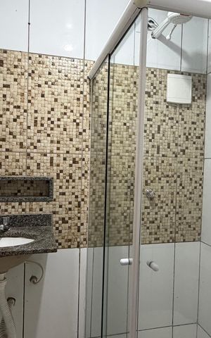 Studio para alugar com 40m², 1 quarto e sem vaga Studio para alugar com 40m², 1 quarto e sem vagaBanheiro