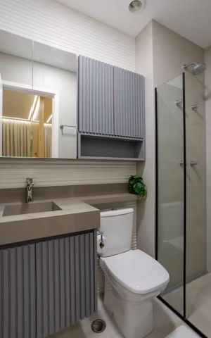 Apartamento à venda com 46m², 1 quarto e 1 vaga Apartamento à venda com 46m², 1 quarto e 1 vagaBanheiro