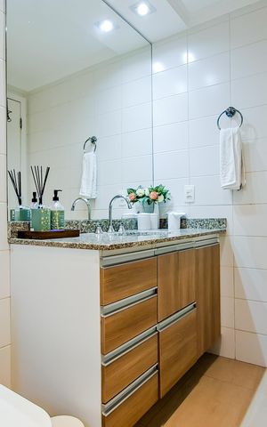 Apartamento à venda com 110m², 3 quartos e 2 vagasBanheiro do Quarto 3