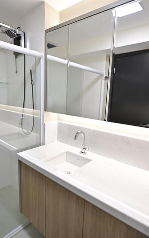 Apartamento à venda com 51m², 1 quarto e 1 vaga Apartamento à venda com 51m², 1 quarto e 1 vagaBanheiro Social