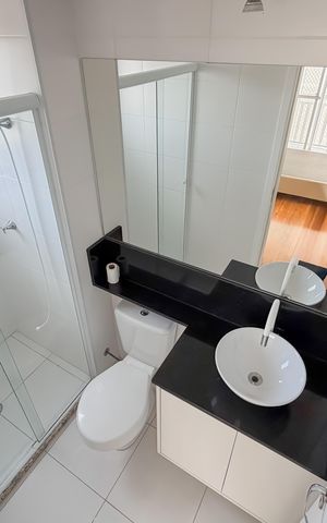 Apartamento à venda com 32m², 1 quarto e 1 vaga Apartamento à venda com 32m², 1 quarto e 1 vagaBanheiro da Suíte