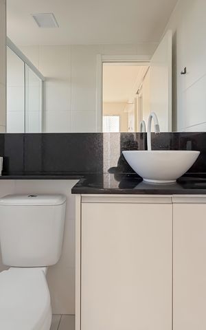 Apartamento à venda com 32m², 1 quarto e 1 vaga Apartamento à venda com 32m², 1 quarto e 1 vagaBanheiro da Suíte