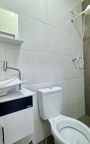 Studio para alugar com 18m², 1 quarto e sem vaga Studio para alugar com 18m², 1 quarto e sem vagaBanheiro