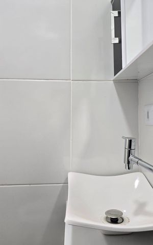 Studio para alugar com 22m², 1 quarto e sem vaga Studio para alugar com 22m², 1 quarto e sem vagaBanheiro Social