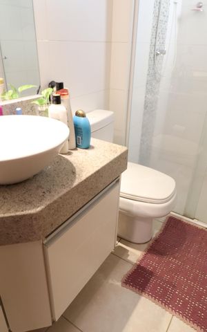 Apartamento para alugar com 64m², 2 quartos e 2 vagasBanheiro Social