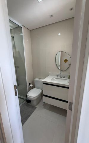 Apartamento para alugar com 116m², 3 quartos e 2 vagas Apartamento para alugar com 116m², 3 quartos e 2 vagasBanheiro da Suíte 1