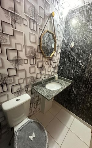 Casa de condomínio para alugar com 60m², 2 quartos e 2 vagas Casa de condomínio para alugar com 60m², 2 quartos e 2 vagasBanheiro