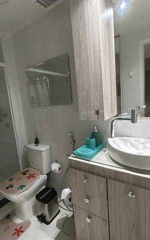 Apartamento para alugar com 60m², 1 quarto e 1 vaga Apartamento para alugar com 60m², 1 quarto e 1 vagaBanheiro