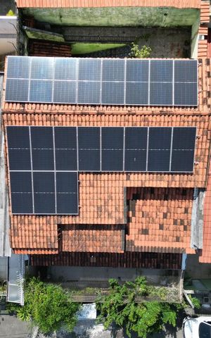Casa de condomínio para alugar com 367m², 5 quartos e 4 vagasTelhado da casa - Energia Solar