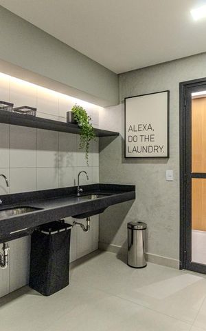 Studio para alugar com 25m², 1 quarto e sem vagaLavanderia