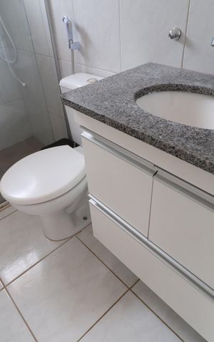 Casa de condomínio para alugar com 100m², 3 quartos e 2 vagasBanheiro do Quarto 3