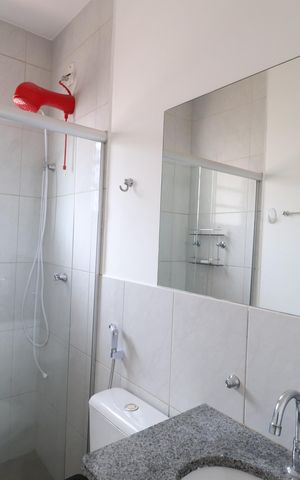 Casa de condomínio para alugar com 100m², 3 quartos e 2 vagasBanheiro do Quarto 3