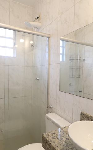 Casa de condomínio para alugar com 100m², 3 quartos e 2 vagasBanheiro do Quarto 3