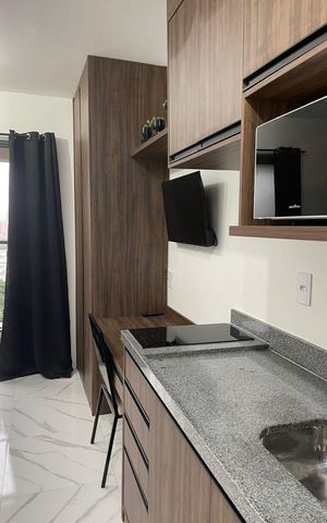 Studio à venda com 24m², 1 quarto e sem vaga Studio à venda com 24m², 1 quarto e sem vagaCozinha