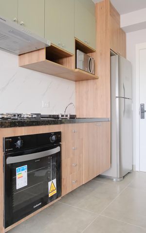 Studio para alugar com 28m², 1 quarto e sem vagaCozinha