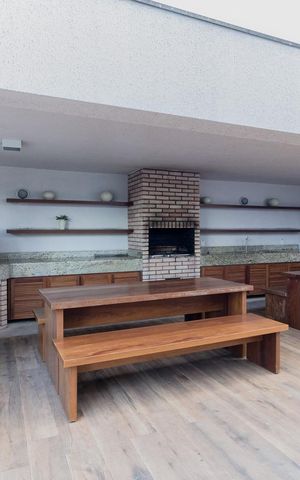 Apartamento à venda com 80m², 3 quartos e 2 vagasChurrasqueira