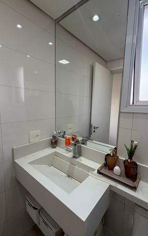 Apartamento à venda com 80m², 3 quartos e 2 vagasBanheiro da Suíte