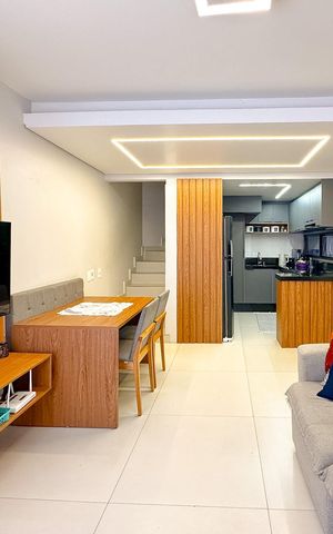 Casa de condomínio para alugar com 112m², 3 quartos e 2 vagasSala de TV