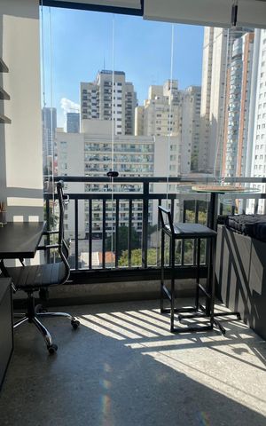 Studio para alugar com 28m², 1 quarto e sem vaga