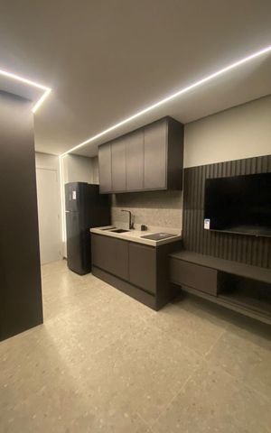 Studio para alugar com 28m², 1 quarto e sem vaga Studio para alugar com 28m², 1 quarto e sem vagaCozinha