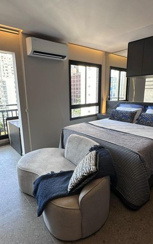 Studio para alugar com 28m², 1 quarto e sem vaga Studio para alugar com 28m², 1 quarto e sem vagaQuarto 1