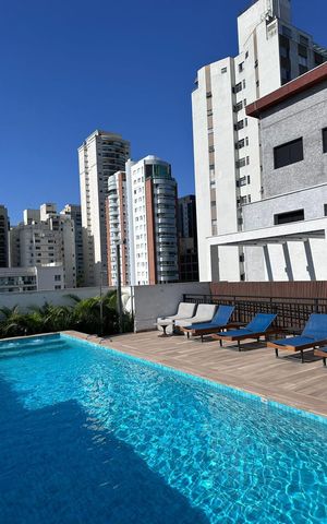 Studio para alugar com 28m², 1 quarto e sem vaga