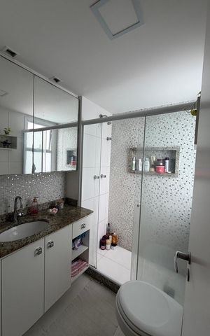 Apartamento para alugar com 150m², 3 quartos e 2 vagas Apartamento para alugar com 150m², 3 quartos e 2 vagasBanheiro 1