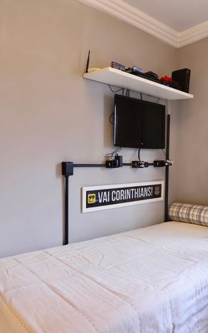 Apartamento à venda com 90m², 4 quartos e 2 vagas Apartamento à venda com 90m², 4 quartos e 2 vagasQuarto 3